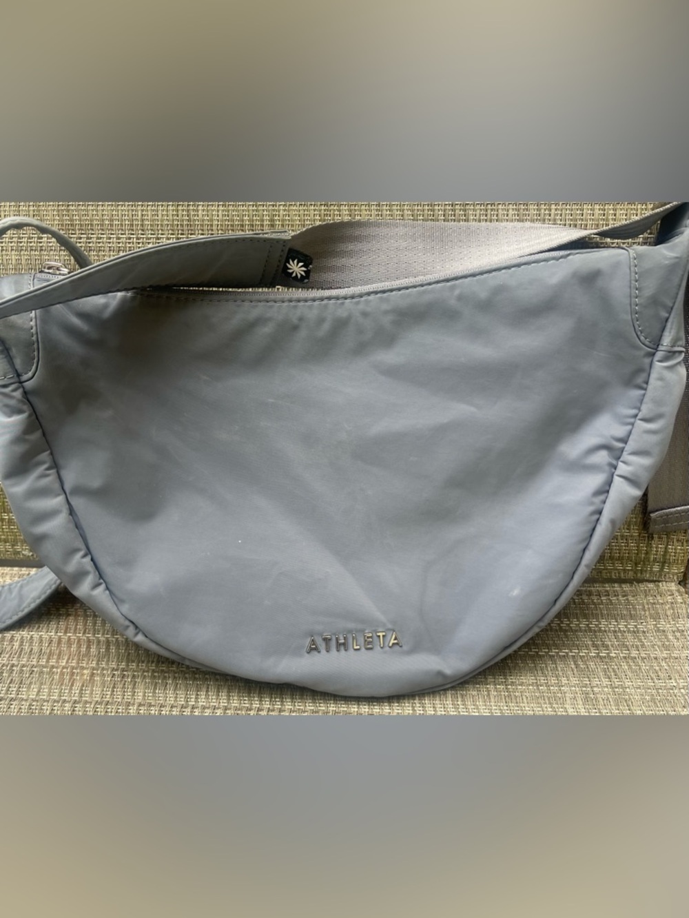Athleta Power Of She Gray Mini Crescent Bag Crossbody